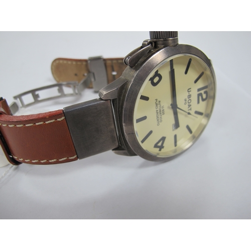 571 - A U-Boat IFO U-925 Automatico Puro Argento Large Gent's Wristwatch, face diameter 5cm, no paperwork ... 