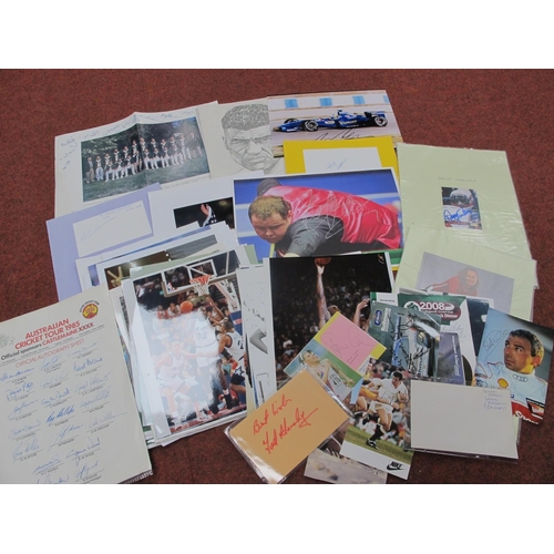 138 - Sporting Autographs - Martina Hingis, Stephen Hendry, Bill Beaumont, Martin Offiah, David Bedford, M... 