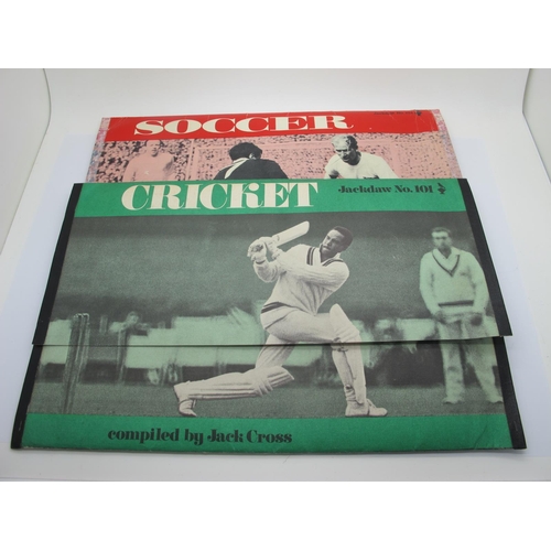 144 - Jackdaw No 101 Cricket Compiled by Jack Cross, with sixteen numbered inserts and No 104 Soccer compi... 