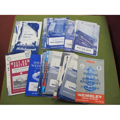 499 - 1960's Sheffield Wednesday Programmes, including 1966 F.A. Cup Final, v. Lyons, Ajax, Roma, Utrecht,... 