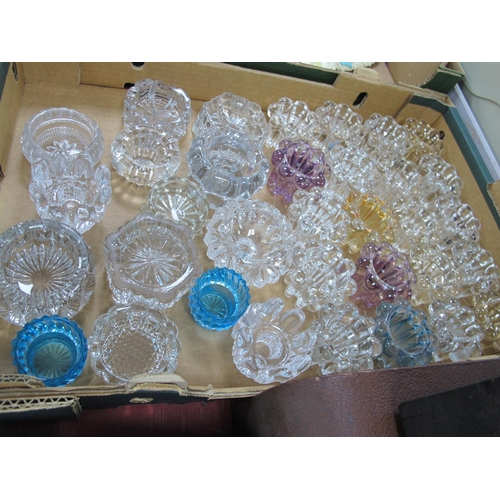 1076 - Glass Posy Holders, salts, etc:- One Box.