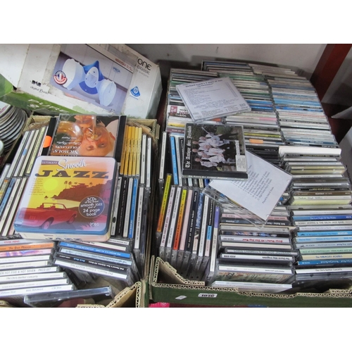 1080 - WITHDRAWN A Large Collection of Mainly Jazz CD's:- Two Boxes.