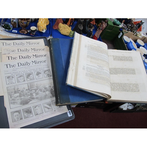 1109 - Titanic Interest - four reprint copies of The Daily Mirror April 17th, 18th, 19th and 20th 1912; Tog... 