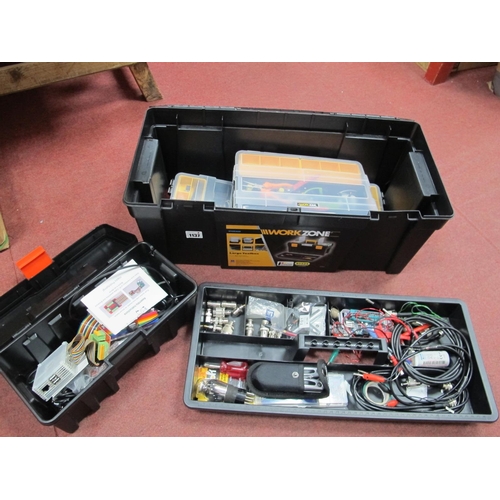 1137 - Workzone Toolbox and Contents, Maplin multi tool, etc, together with one other toolbox and contents,... 