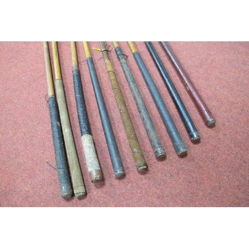 125 - Golf Clubs - All hickory shafted, including Whitcombe mashie,James Braid special iron (9), with canv... 