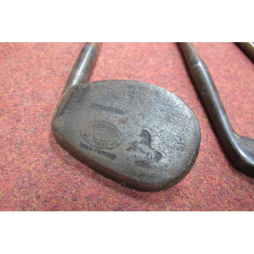 128 - Golf - Hickory Shafted Clubs Five Drivers, including Easterbrook, Bembridge, Brammer, St Andrew Spec... 