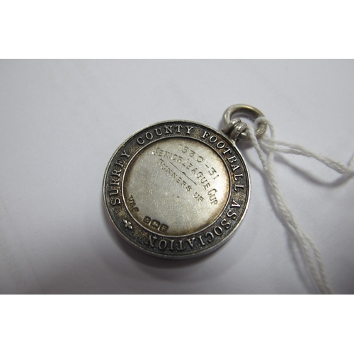 275 - Medal 1930-31, Surrey County Football Association Senior League Cup Runners Up Medal 1930-31, by Vau... 