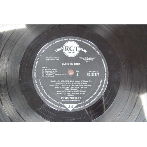 1033 - Elvis Presley 'Rock n' Roll H.M.V 33½ Record CLP 1093. Elvis Presley No 2 H.M.V 33½ record CLP 1105.... 