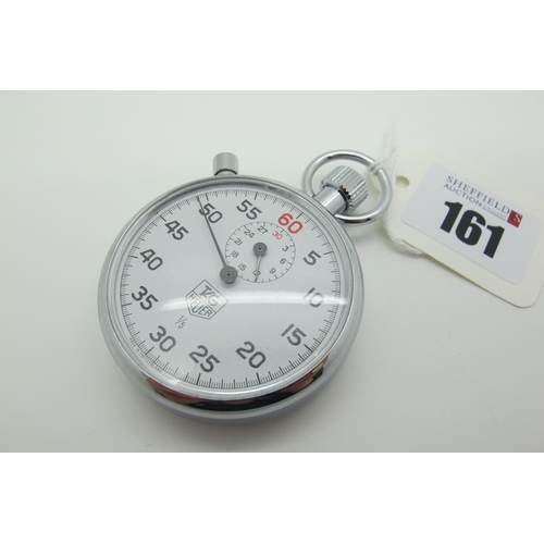 Tag Heuer An Openface Pocket Stopwatch the signed dial with