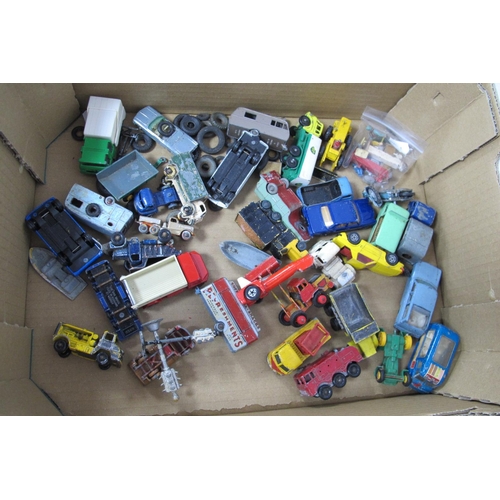 562 - A Collection of Playworn Diecast Model Vehicles, by Matchbox, Corgi, Dinky Toys, to include Lesney N... 