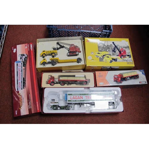 588 - Three Boxed Corgi Diecast Model Commercial Vehicle Sets`, comprising of #CC15503 'Hauliers of Renown... 