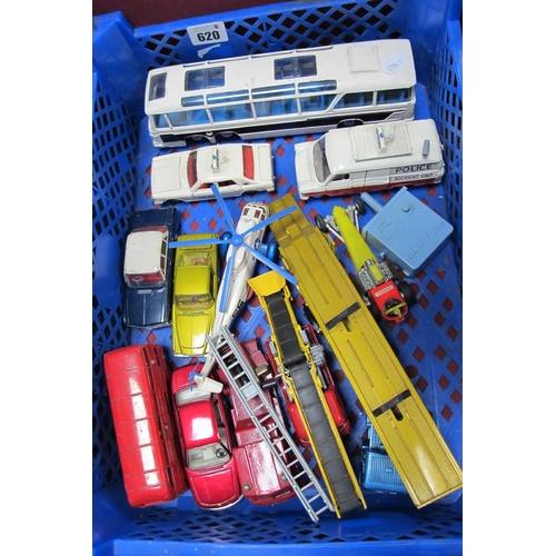 620 - Twelve Diecast Model Vehicles by Dinky, Matchbox, Corgi, Spot On,to include Ghia 46.4, Vauxhall Cres... 