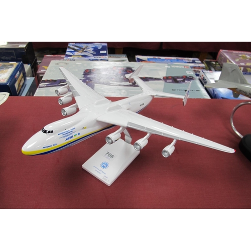 706 - An Aeroclix 1:200 Scale Plastic Model Antonov Airlines, AN-225 Mriya UR-82060, boxed.