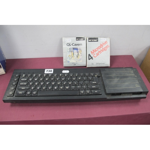 730 - Retro Technology - A Sinclair QL Professional Computer, S/N D13-113141, QL-Cavern software, Sinclair... 