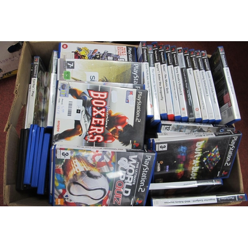 754 - Approximately Ninety Sony Playstation 2 (PS2) Games, to include Victorious Boxers, Grand Theft Auto ... 