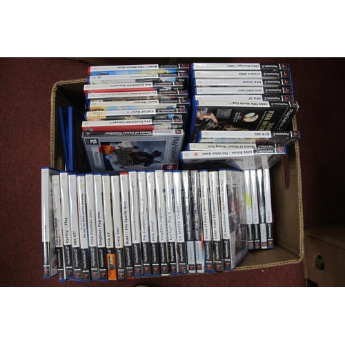 758 - Eighty Plus Playstation 2 (PS2) Games, to include Call of Duty 3, High School Musical, Pro Evolution... 