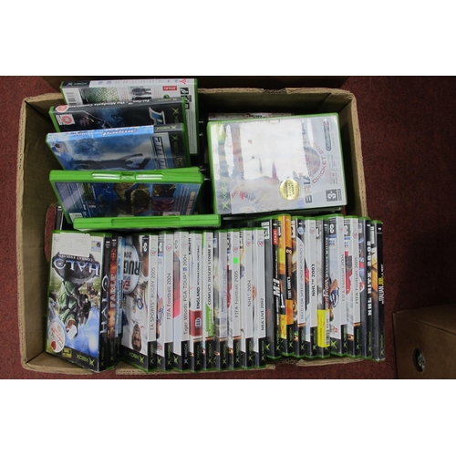 759 - Eighty Plus Original Microsoft X Box Games, to include Fahrenheit, Amped, Project Gotham Racing 2, F... 