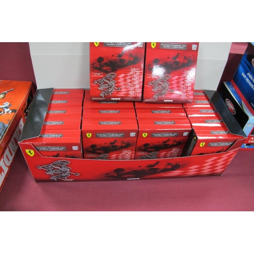 799 - A Boxed Kyosho 1:64th Scale Ferrari Formula Car Model Collection, comprising of twenty models to inc... 