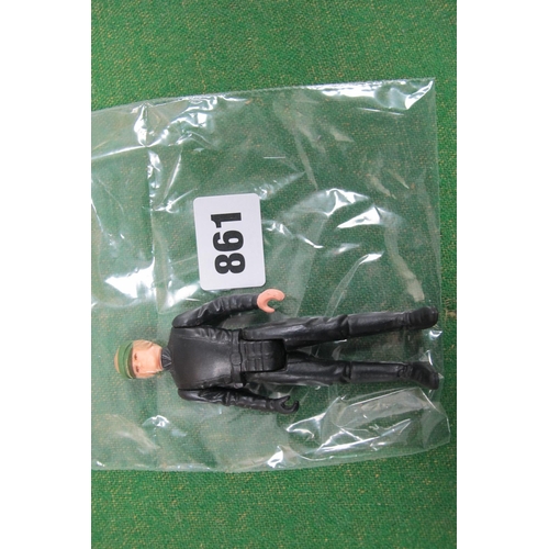 861 - An Original Star Wars Trilogy 'Last Seventeen' Luke Skywalker Plastic Action Figure, lacking battle ... 