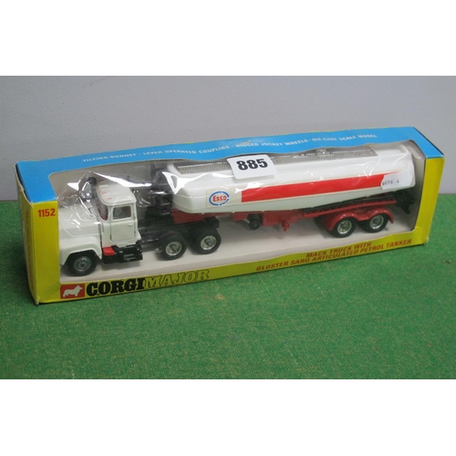 885 - A Boxed Corgi Major Diecast Model #1152 Mack Truck, with Gloster Saro Articulated Petrol Tanker, 'Es... 