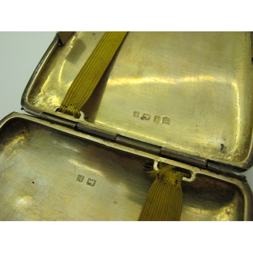 131 - An Unusual Hallmarked Silver Front Opening Cigarette Case, CSG&Co, Birmingham 1930, of plain rounded... 