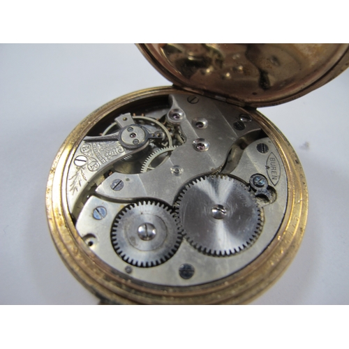 219 - A Hallmarked Silver Cased Half Hunter Pocket Watch, together with a gold plated cased openface pocke... 