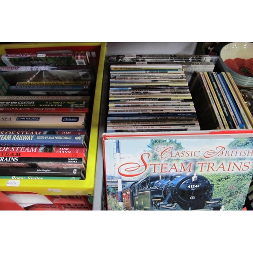 1054 - Approximately Sixty Books, Thematics, including Steam Railways, Buses, Transport, WWII, Classic Brit... 