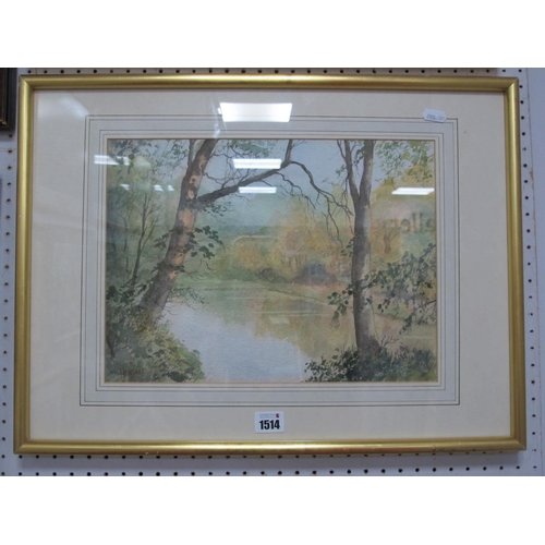 1514 - Ray Hensher (Sheffield Artist), Whirlow Hall Park, watercolour, signed lower left, 26 x 35.5cm.