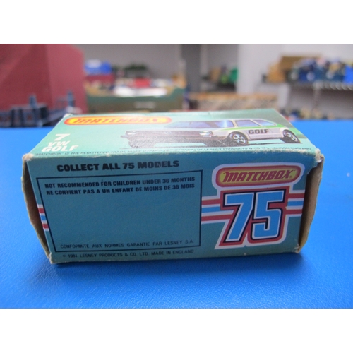 815 - Five Boxed Matchbox 1:75 Series Diecast Model Vehicles, comprising of #38 Model 'A' Van, #43 Steam L... 