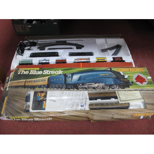 451 - Two Hornby 'OO'Gauge/4mm Boxed Train Sets, 'The Blue Streak' Ref No R682 comprising Class A4 'Sir Ni... 