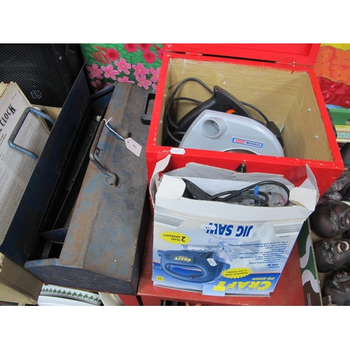 1006 - Challenge Circular Saw, Power Craft Jig Saw, tools in carry case (All Untested - sold for parts only... 