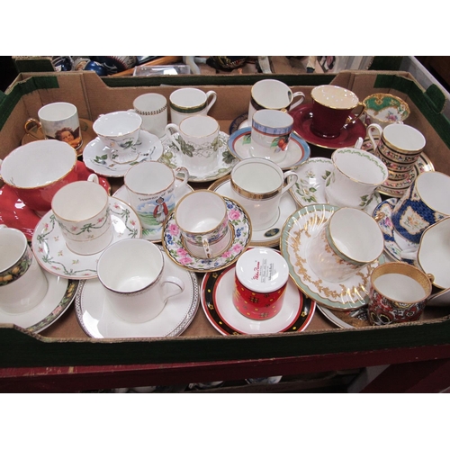 1066 - A Collection of Cabinet Cups and Saucers, including Aynsley, Villeroy & Boch Paloma Picasso, Limoges... 