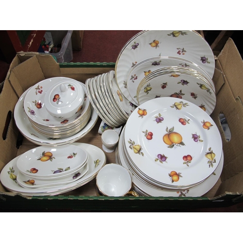 1070 - Bakewell Classic Bone China Dinnerware, decorated with fruit:- One Box