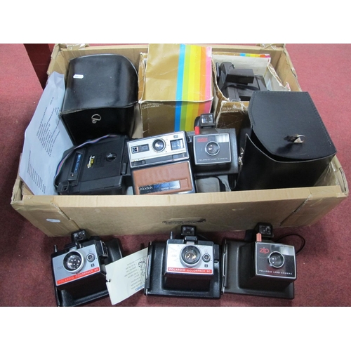 1090 - Polaroid Cameras - To Include Colour Swinger 1 (x 2), Color Pack 80, Swinger Instant 10, Kodamatic  ... 