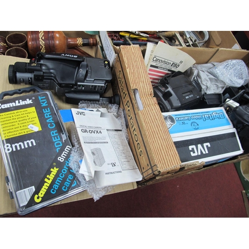 1107 - Video Cameras - To Include Sanyo VM - EX255, JVC, Canon, Sankyo EM - 30XL, Sony, with vendors list:-... 