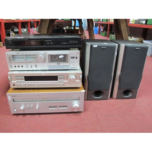 1131 - Yamaha NEB P22 Tuner, JVC KD-ABB Casette Deck, receiver, Denon Tu 2602 tuner, Sony speakers.