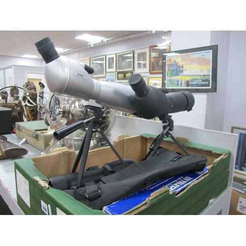 1444 - Telescopes. Telesport 9.30 x 40mm Zoom Telescope, Luyi TS25- 115 x 80 Professional Sporting, Optus &... 