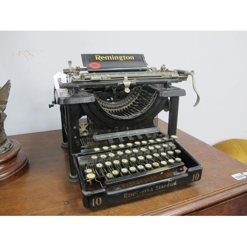 1567 - Remington Typewriter 'Remington Standard 10', circa early XX Century, finished in black with gilt le... 