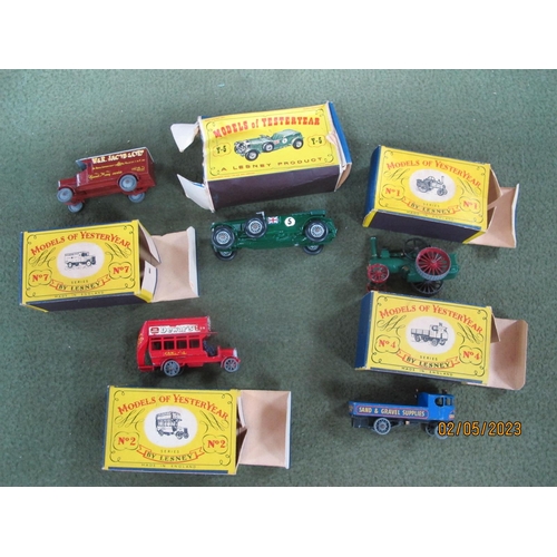 676 - Five Boxed Matchbox 'Lesney' Models of Yesteryear Diecast Model Vehicles, comprising of Y-5 1929 Ben... 