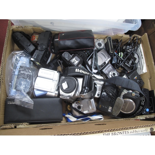 1058 - Nikon Coolpix 885 Digital Camera, Ricoh Caplio RR211 camera, Canon E05 camera, other cameras, etc:- ... 