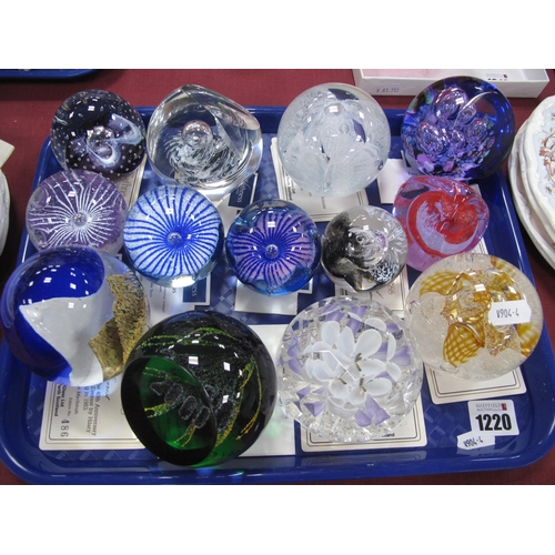 1220 - Thirteen Caithness Paperweights,  all with certificates to include:- 'Two's Company', 'Congratulatio... 