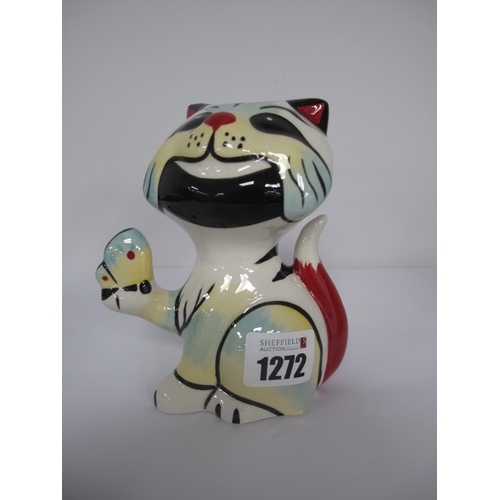 1272 - Lorna Bailey - Butterfly the Cat, 12.5cm high.