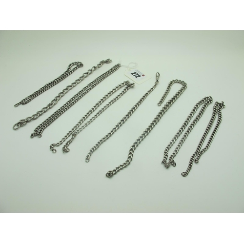 272 - A Selection of Assorted Curb Link Part Chains.