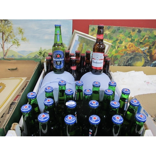 1002 - Beer - Budweiser, 330ml, (17 bottles); Heineken 0.0 Alcohol Free, 330ml, (22 bottles); 2 large rolls... 