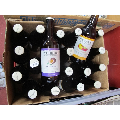 1009 - Cider - Rekorderlig Cider, 500ml bottles, including; Passion Fruit (6), Mango / Raspberry (13) :- On... 
