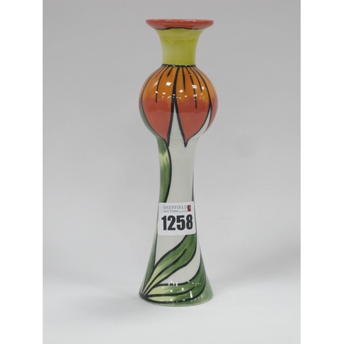 1258 - A Lorna Bailey Signed Limited Edition vase, 47/75, in the form of a flower 19cm high.