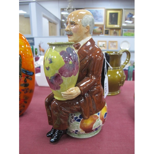 1263 - A William Moorcroft Toby Jug, with Kevin Francis backstamp, limited edition No 59/350, 21cm high.