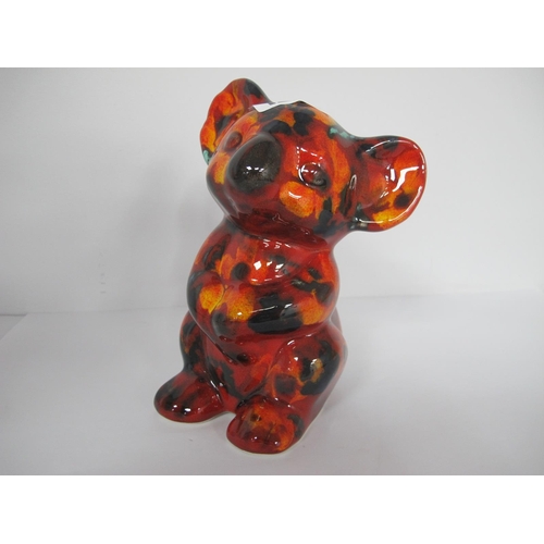 1268 - An Anita Harris Cute Koala Bear Figure, gold signed, 14.5cm high.