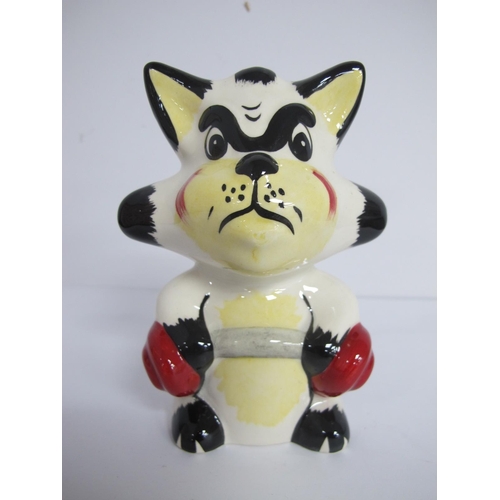 1281 - Lorna Bailey - Arnie Scwarz the Cat, 12cm high.
