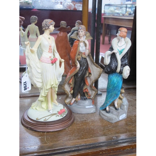 1298 - Leonardo Figurines, 'Leaving The Opera' x 2, 'Celebration'. (3).